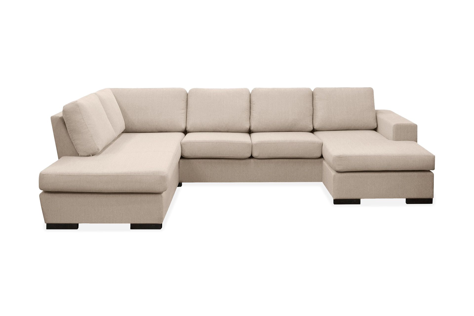 nebraska u-soffa med divan höger - beige