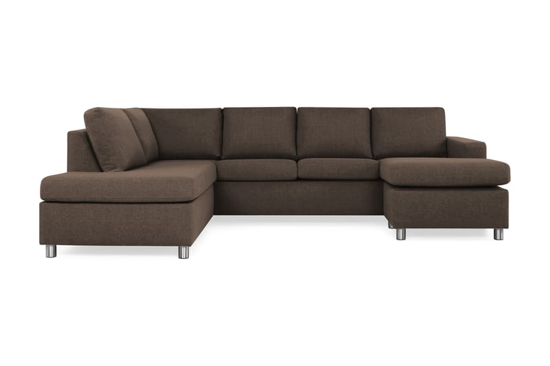 NEW YORK U-soffa Large Divan Höger Brun - U-soffor