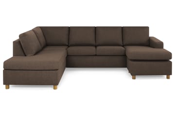 NEW YORK U-soffa Large Divan Höger Brun