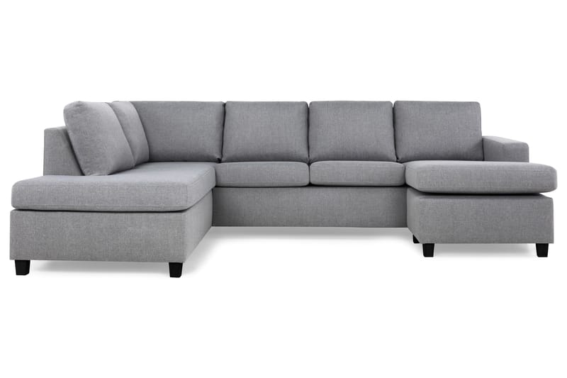 NEW YORK U-soffa Large Divan Höger Ljusgrå - Möbler - Vardagsrum - Soffor - U-soffor