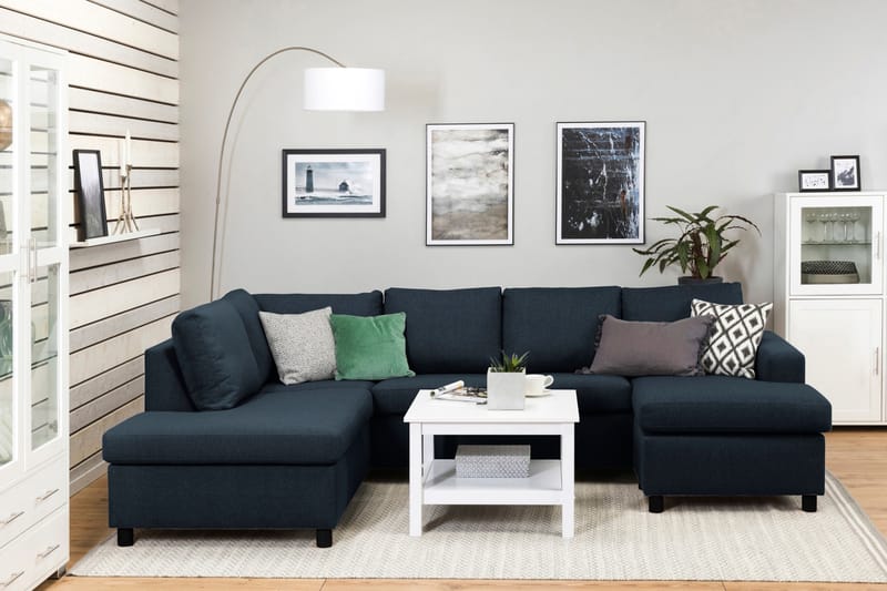 NEW YORK U-soffa Large Divan Höger Mörkblå - Möbler - Vardagsrum - Soffor - U-soffor