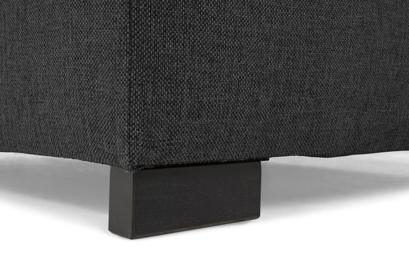 NEW YORK U-Soffa Small Divan Vänster + Kuddar Svart - Möbler - Vardagsrum - Soffor - U-soffor