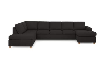 NEW YORK U-soffa XL Divan Höger Antracit