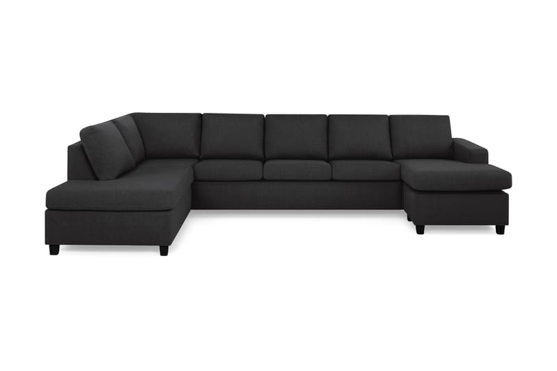 NEW YORK U-soffa XL Divan Höger Antracit - U-soffor