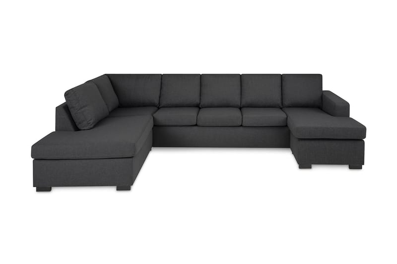 NEW YORK U-soffa XL Divan Höger Mörkgrå - U-soffor