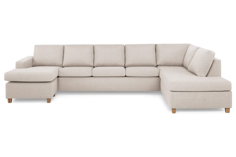 NEW YORK U-soffa XL Divan Vänster Beige - Möbler - Vardagsrum - Soffor - U-soffor