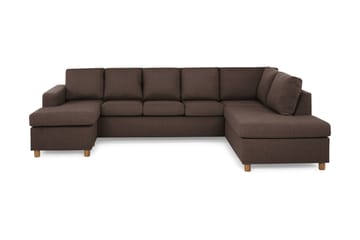 NEW YORK U-soffa XL Divan Vänster Brun