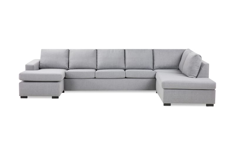 NEW YORK U-soffa XL Divan Vänster Ljusgrå - U-soffor