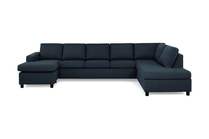 NEW YORK U-soffa XL Divan Vänster Mörkblå - Möbler - Vardagsrum - Soffor - U-soffor