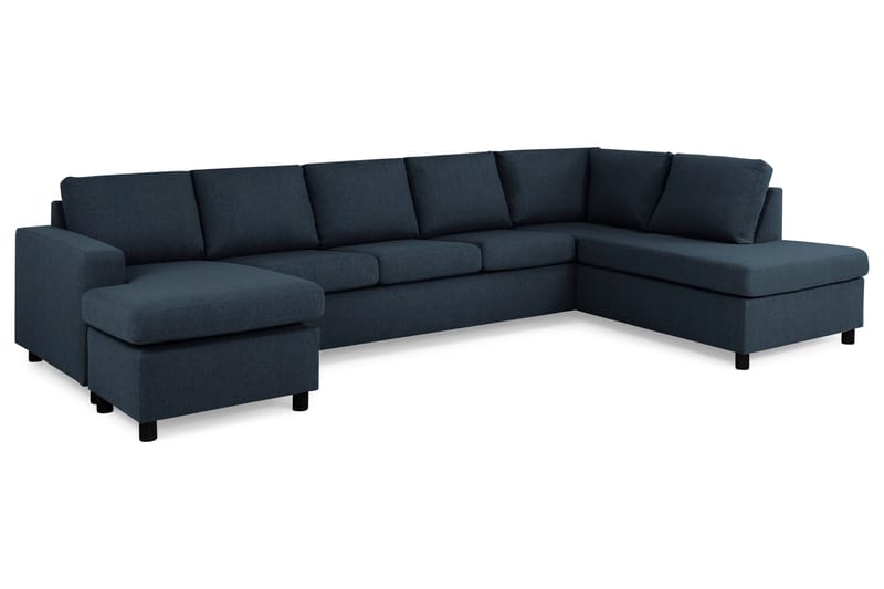 NEW YORK U-soffa XL Divan Vänster Mörkblå - Möbler - Vardagsrum - Soffor - U-soffor