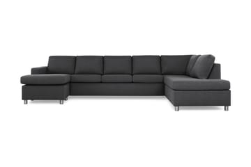 NEW YORK U-soffa XL Divan Vänster Mörkgrå