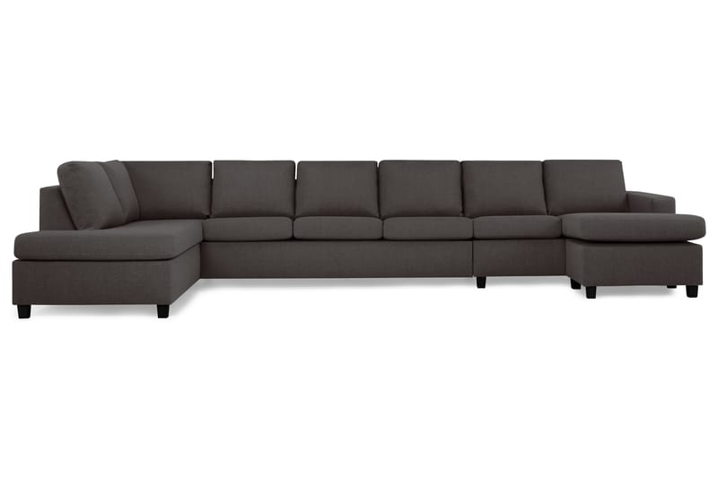 NEW YORK U-soffa XXL Divan Höger Mörkgrå - Möbler - Vardagsrum - Soffor - U-soffor