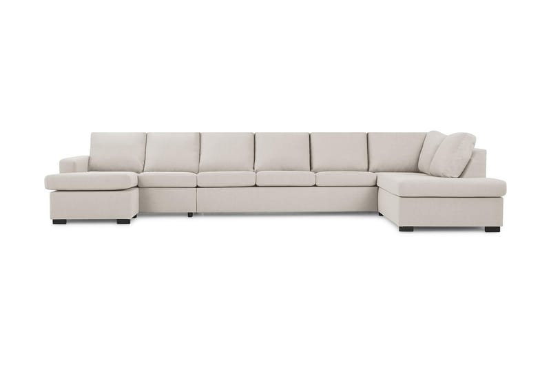 NEW YORK U-soffa XXL Divan Vänster Beige - Möbler - Vardagsrum - Soffor - U-soffor