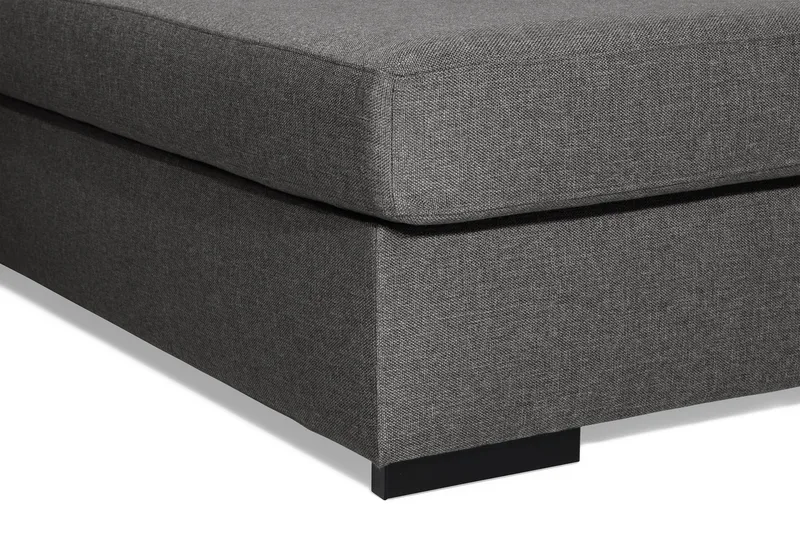 Ocean 4-sits Högervänd U-formad Soffa med Divan och Schäslong i Tyg - Mörkgrå - Möbler - Vardagsrum - Soffor - U-soffor