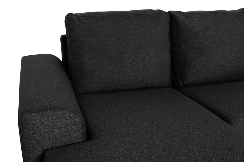 Ocean 5-sits Högervänd U-formad Large Soffa med Divan och Schäslong i Tyg - Svart - Möbler - Vardagsrum - Soffor - U-soffor