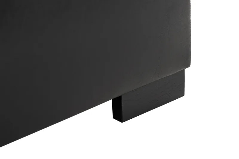 Ocean 5-sits Vänstervänd U-formad Large Soffa med Divan och Schäslong i Konstläder/Tyg - Grå / Svart - Möbler - Vardagsrum - Soffor - U-soffor