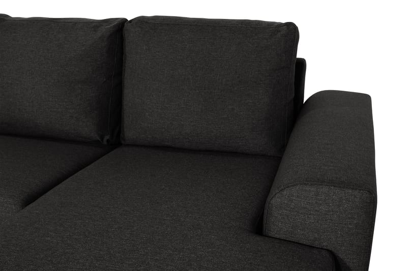 Ocean 5-sits Vänstervänd U-formad Large Soffa med Divan och Schäslong i Tyg - Svart - Möbler - Vardagsrum - Soffor - U-soffor