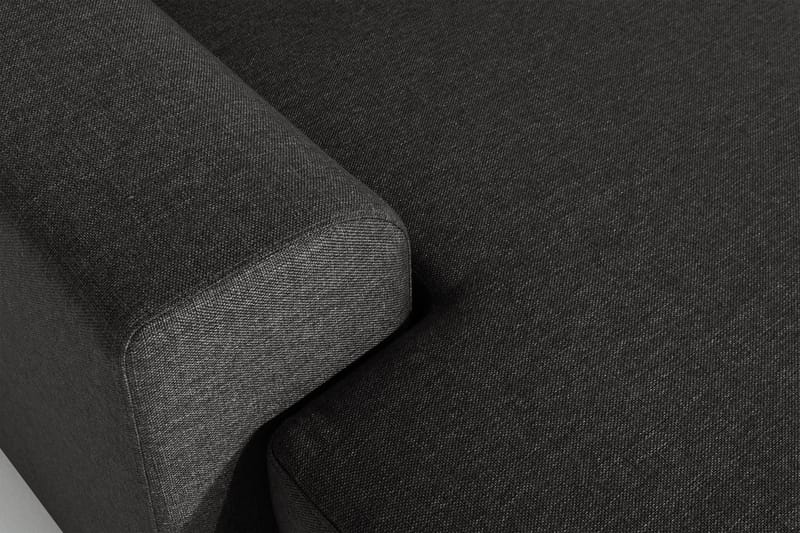 Ocean 5-sits Vänstervänd U-formad Large Soffa med Divan och Schäslong i Tyg - Svart - Möbler - Vardagsrum - Soffor - U-soffor