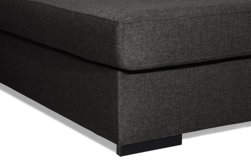 Ocean 5-sits Vänstervänd U-formad Large Soffa med Divan och Schäslong i Tyg - Svart - Möbler - Vardagsrum - Soffor - U-soffor