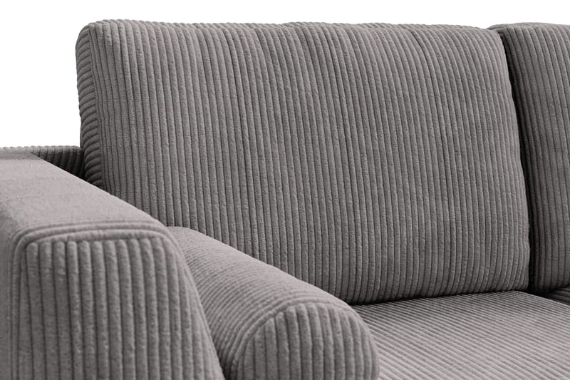 Ocean Lyx 6-sits Högervänd U-formad Soffa med Divan och Schäslong + Fotpall i Manchester - Mörkgrå - Möbler - Vardagsrum - Soffor - U-soffor