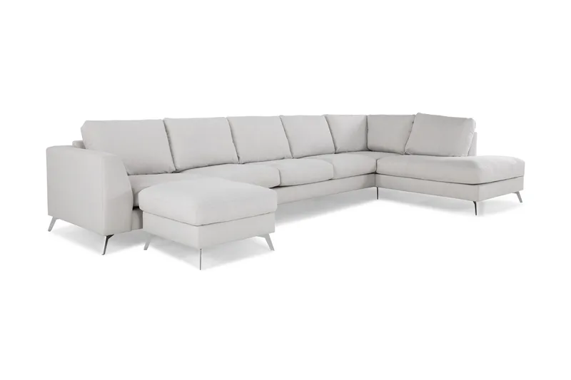 Ocean Lyx U-soffa med Schäslong Höger - Linnebeige - Möbler - Vardagsrum - Soffor - U-soffor