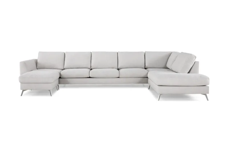 Ocean Lyx U-soffa med Schäslong Höger - Linnebeige - Möbler - Vardagsrum - Soffor - U-soffor