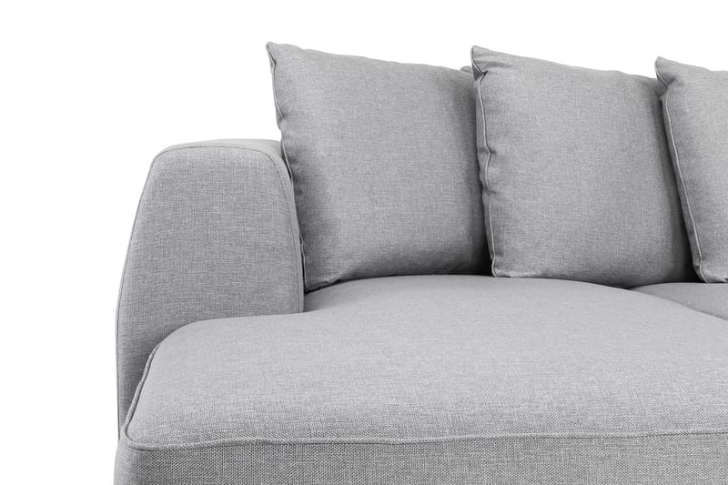 Optus 4-sits Högervänd U-formad Soffa med Divan och Schäslong i Tyg inkl Kuvertkuddar - Ljusgrå - Möbler - Vardagsrum - Soffor - U-soffor