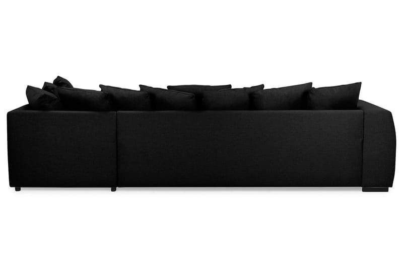Optus 4-sits Högervänd U-formad Soffa med Divan och Schäslong i Tyg inkl Kuvertkuddar - Svart - Möbler - Vardagsrum - Soffor - U-soffor