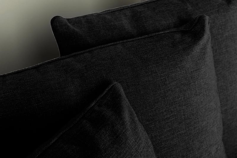 Optus 4-sits Högervänd U-formad Soffa med Divan och Schäslong i Tyg inkl Kuvertkuddar - Svart - Möbler - Vardagsrum - Soffor - U-soffor