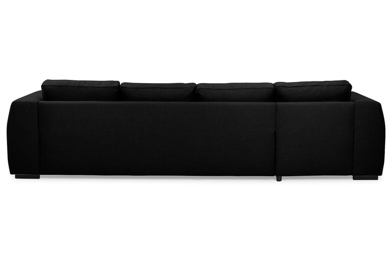 Optus 4-sits U-formad Soffa med dubbeldivan i Tyg - Svart - Möbler - Vardagsrum - Soffor - U-soffor