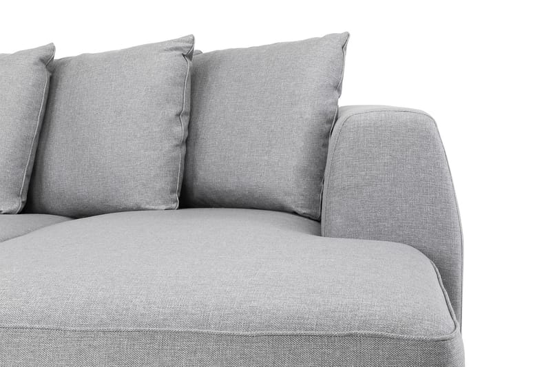 Optus 4-sits Vänstervänd U-formad Soffa med Divan och Schäslong i Tyg inkl Kuvertkuddar - Ljusgrå - Möbler - Vardagsrum - Soffor - U-soffor