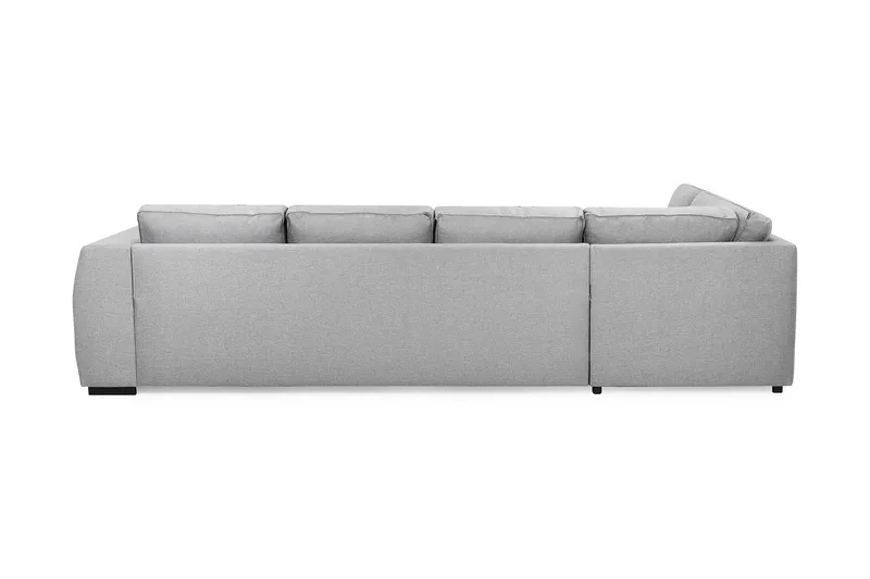 Optus 4-sits Vänstervänd U-formad Soffa med Divan och Schäslong i Tyg - Ljusgrå - Möbler - Vardagsrum - Soffor - U-soffor