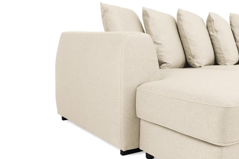 Optus 6-sits Högervänd U-formad Large Soffa med Divan och Schäslong i Tyg inkl Kuvertkuddar - Beige - Möbler - Vardagsrum - Soffor - U-soffor