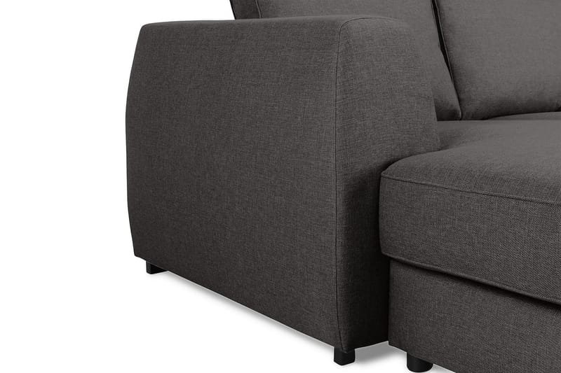 Optus 6-sits Högervänd U-formad Large Soffa med Divan och Schäslong i Tyg - Mörkgrå - Möbler - Vardagsrum - Soffor - U-soffor
