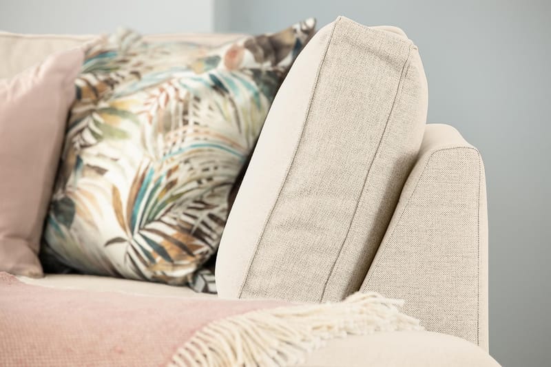 Optus 6-sits Vänstervänd U-formad Large Soffa med Divan och Schäslong i Tyg - Beige - Möbler - Vardagsrum - Soffor - U-soffor