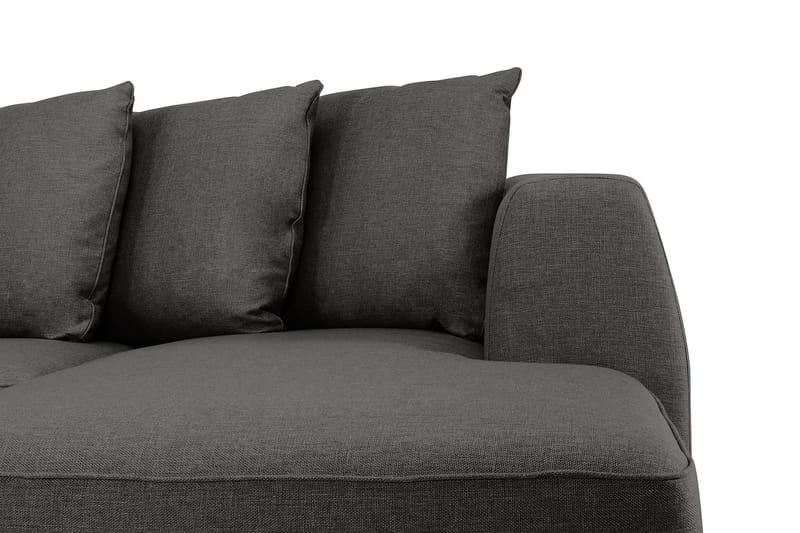 Optus 6-sits Vänstervänd U-formad Large Soffa med Divan och Schäslong i Tyg inkl Kuvertkuddar - Mörkgrå - Möbler - Vardagsrum - Soffor - U-soffor