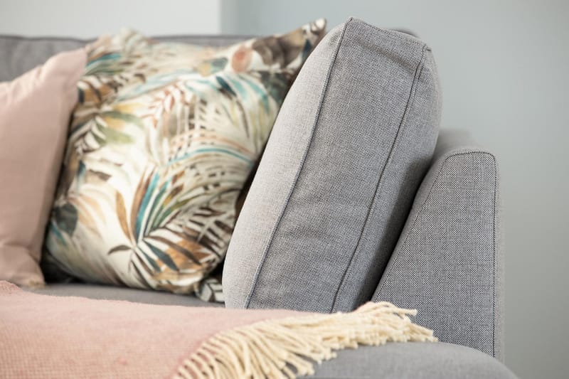 Optus 6-sits Vänstervänd U-formad Large Soffa med Divan och Schäslong i Tyg - Ljusgrå - Möbler - Vardagsrum - Soffor - U-soffor