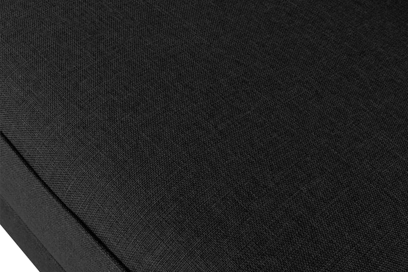 Optus 6-sits Vänstervänd U-formad Large Soffa med Divan och Schäslong i Tyg - Svart - Möbler - Vardagsrum - Soffor - U-soffor