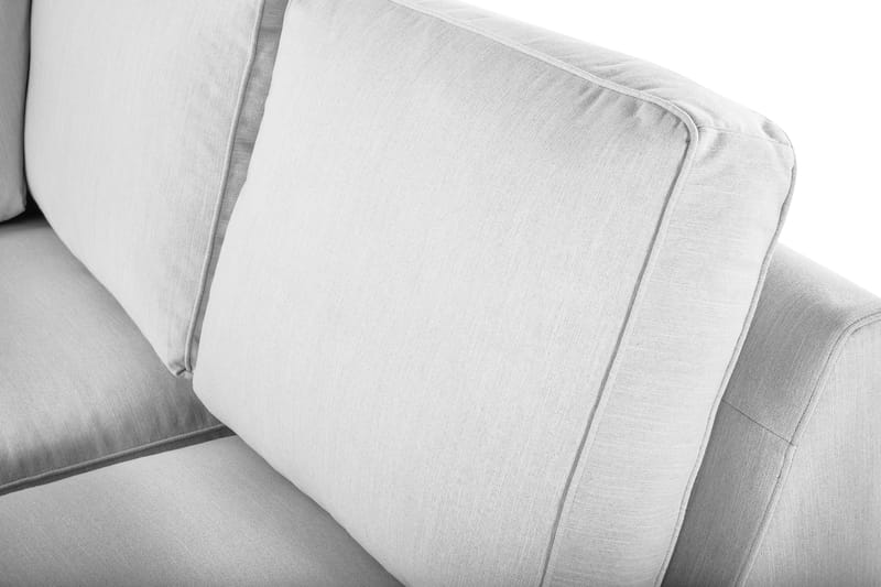 Optus Lyx 4-sits Högervänd U-formad Soffa med Divan och Schäslong i Tyg - Grå - Möbler - Vardagsrum - Soffor - U-soffor