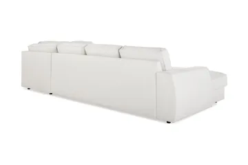 Optus Lyx 4-sits Högervänd U-formad Soffa med Divan och Schäslong i Tyg - Ljusgrå - Möbler - Vardagsrum - Soffor - U-soffor