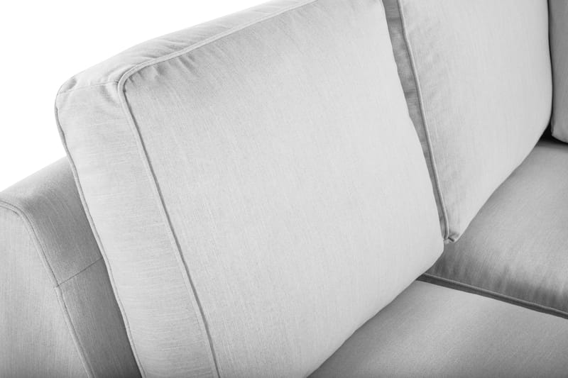 Optus Lyx 4-sits Vänstervänd U-formad Soffa med Divan och Schäslong i Tyg - Grå - Möbler - Vardagsrum - Soffor - U-soffor