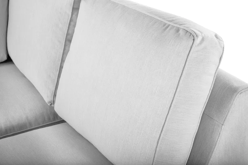 Optus Lyx 6-sits Högervänd U-formad Large Soffa med Divan och Schäslong i Tyg - Grå - Möbler - Vardagsrum - Soffor - U-soffor