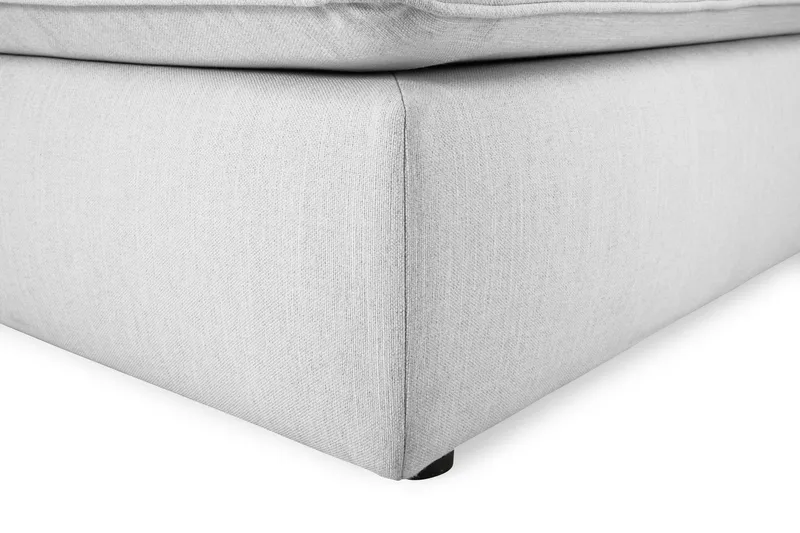 Optus Lyx 6-sits Vänstervänd U-formad Large Soffa med Divan och Schäslong i Tyg - Grå - Möbler - Vardagsrum - Soffor - U-soffor