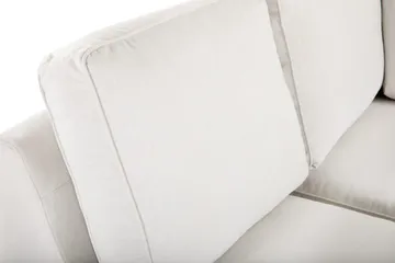 Optus Lyx 6-sits Vänstervänd U-formad Large Soffa med Divan och Schäslong i Tyg - Ljusgrå - Möbler - Vardagsrum - Soffor - U-soffor