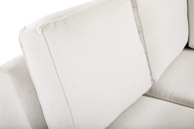 Optus Lyx 6-sits Vänstervänd U-formad Large Soffa med Divan och Schäslong i Tyg - Ljusgrå - Möbler - Vardagsrum - Soffor - U-soffor