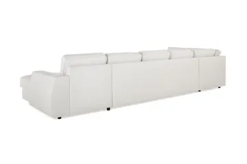 Optus Lyx 6-sits Vänstervänd U-formad Large Soffa med Divan och Schäslong i Tyg - Ljusgrå - Möbler - Vardagsrum - Soffor - U-soffor