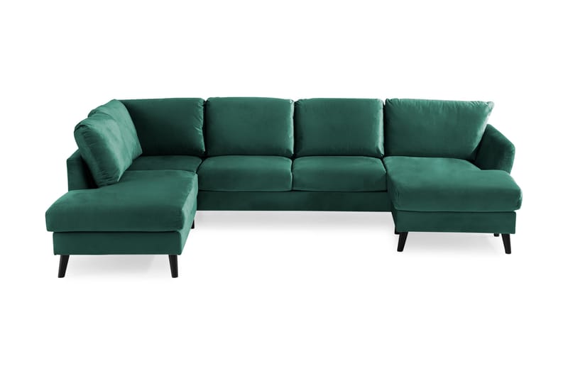 OSCAR U-soffa med Divan Höger Grön - Möbler - Vardagsrum - Soffor - U-soffor