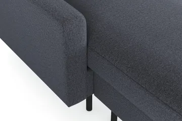 Peppe 4-sits Högervänd U-formad Soffa med Divan och Schäslong i Tyg - Mörkgrå - Möbler - Vardagsrum - Soffor - U-soffor