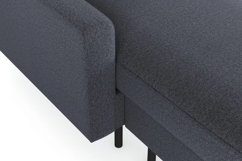 Peppe 4-sits Högervänd U-formad Soffa med Divan och Schäslong i Tyg - Mörkgrå - Möbler - Vardagsrum - Soffor - U-soffor