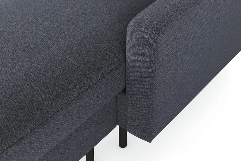 Peppe 4-sits Vänstervänd U-formad Soffa med Divan och Schäslong i Tyg - Mörkgrå - Möbler - Vardagsrum - Soffor - U-soffor